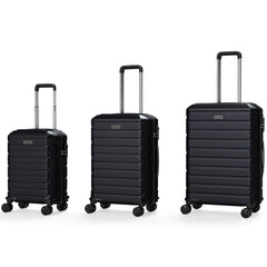 3-Piece Hardside Luggage Set Lightweight Hardside Suitcases with 8-Spinner Wheels