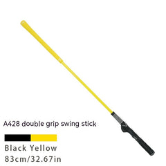 Golf Double Grip Swing Trainer Stick