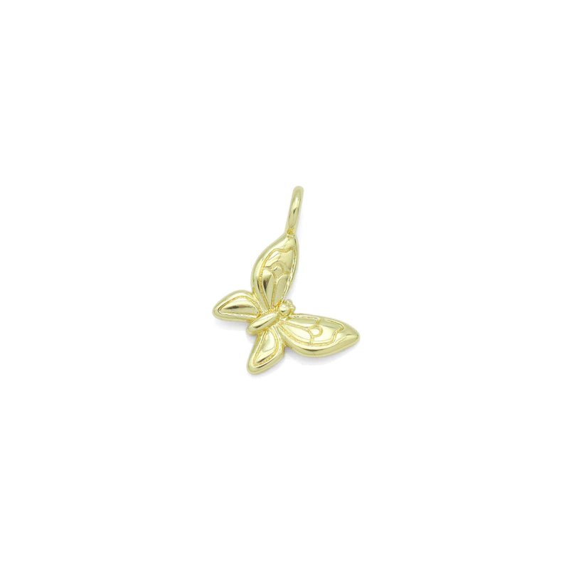 Gold Butterfly Charm Pendant, Sku#Y980