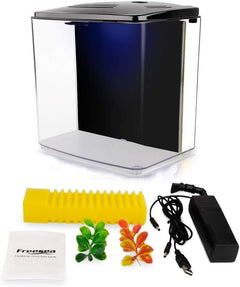 1.2 Gallon Betta Aquarium with LED Light and Filter Pump