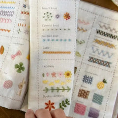 Linen DIY Embroidery Book