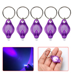 LED Keychain Light - No-Screw Plastic Design