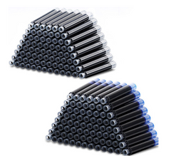 Fountain Pen Ink Cartridges in Blue, Black, Red (3.4)