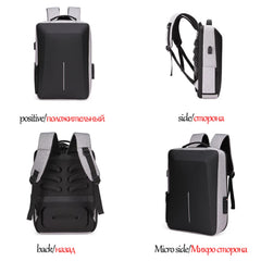 Lightweight Men's 16-Inch Solid Color Computer Backpack