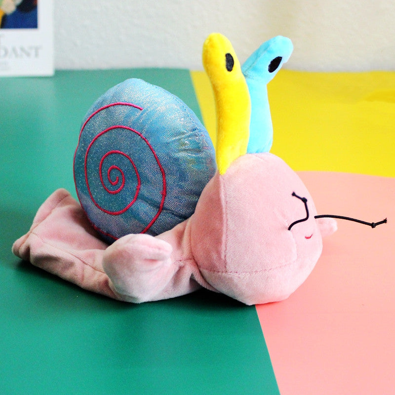 Hand Puppet Snail Plush Toy for Kids' Theater