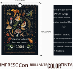 Dark Forest Lunar Calendar 2024 Wall Calendar