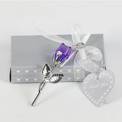Crystal Metal Rose Gift