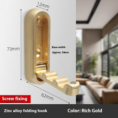 Foldable Cabinet Clothes Hook - Single Hook