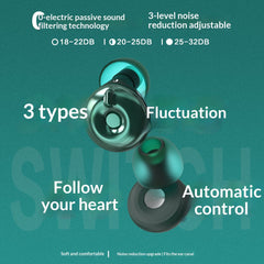 Adjustable Noise-Cancelling Silicone Earplugs