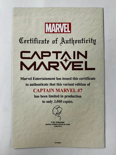 Captain Marvel #7 J Scott Campbell Glow In The Dark SDCC 2019 Variant GITD