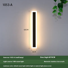 Minimalist Outdoor Waterproof LED Wall Lamp