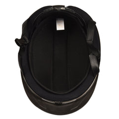 Deluxe Schooler Helmet - Black Silver Vents