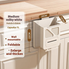 Wall-mounted Foldable Kitchen Trash Can