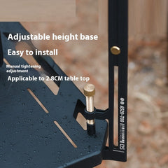 Stainless Steel Adjustable Blackened Lamp Holder