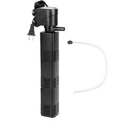 4 in 1 Submersible Aquarium Filter for 60 to 160Gallon Fish Tank Powerful Internal Fish Tank Filter with Biochemical Cotton Filter For Saltwater Fresh