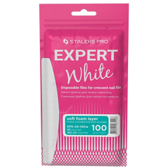 DISPOSABLE FILES CRESCENT NAIL FILE (SOFT BASE) EXPERT 40 (30 PCS) DFE-40 W- STALEKS™