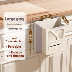 Wall-mounted Foldable Kitchen Trash Can