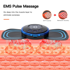 Portable EMS Neck Massager with Electric Pulse贴