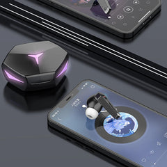 Wireless Earbuds for iOS & Android Phones, Bluetooth 5.2 in-Ear Headphones with Extra Bass, Built-in Mic, Soft in-Ear Sleep Earbuds Gaming Earbuds 60ms Low Latency TWS Bluetooth Earphone with Mic Bass Audio Sound Positioning Wireless Headphones