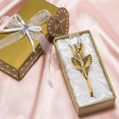 Valentine's Day Crystal Metal Rose Decoration