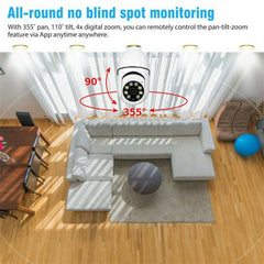 IR E27 Light Bulb Camera 1080P HD Wireless Wifi Security