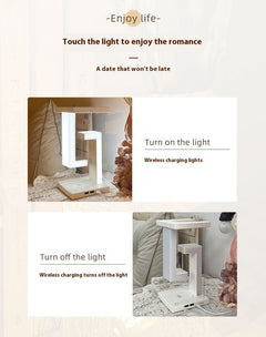 Table Lamp with Wireless Charging