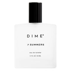 DIME Beauty 7 Summers Perfume for Women - Sweet Floral Eau de Toilette with Bergamot, Vanilla Orchid and Coconut, Clean, Vegan, Cruelty-Free Fragrance, 1.7 oz / 50 ml