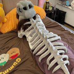 Skeleton Head Plush Hat Costume