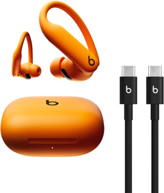 Beats Powerbeats Pro 2 - Wireless Noise Cancelling Workout Earbuds with Secure- Fit Earhooks, Up to 45-Hour Battery with Charging Case, Sweat & Water Resistant, Heart Rate Monitoring - Electric Orange