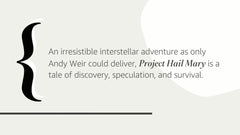 Project Hail Mary: A Novel by Weir, Andy