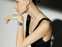 Gosasa Snake Bracelet Watch for Women, Elegant Wrap Around Bangle Wristwatch, Fashion Jewelry Style Quartz Watch, Adjustable Cuff Serpenti Watch for Dress & Gift