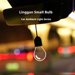 Crystal Car Pendant with Ambient Light Bulb