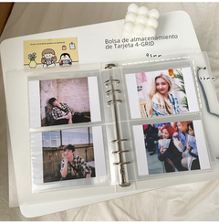 A5 Frosted Heart Loose Leaf Album for Photos