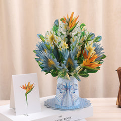 3D Stereoscopic Greeting Cards Creative Bouquet