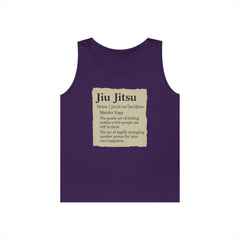 Jiu Jitsu Definition Tank Top | Unisex Heavy Cotton Tank | Martial Arts Apparel, Workout Gear, Fitness Gift, Summer Wear