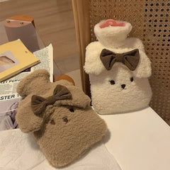 Detachable Washable Cute Plush Hot Water Bag (1pc)