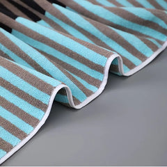 Cotton Stripe Hand Towels - Absorbent & Soft (Pack)