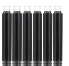 Fountain Pen Ink Cartridges in Blue, Black, Red (3.4)