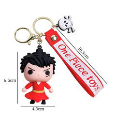 One Piece Keychain Set: Luffy, Ace, Zoro & More