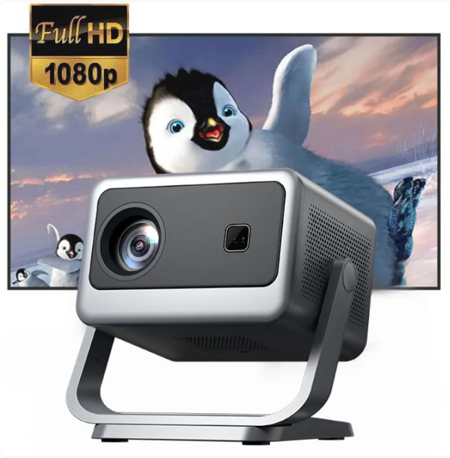1080p PTZ Projector for Home Theater with Autofocus and HDMI Input
