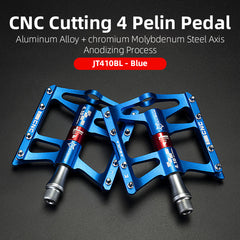 Bicycle Peddals Quick Release Rainproof Seal Bearing 8.2cm Widened Non-slip Chrome Molybdenum Bike   Mountain Bike Pedals Pedals Aluminum Bicycle Flat Platform Pedals Lightweight Non-Slip Sealed Bearing For Road Mountain
