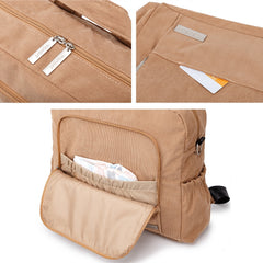 Corduroy Mummy Backpack Large Capacity