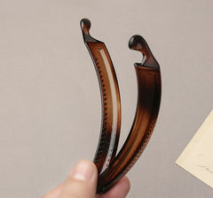 Vertical Leopard Banana Hair Clip