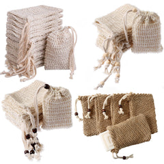 Handmade Soap Bag with Hemp and Ramie for Home Use