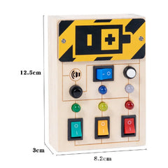 Children's Early Education Wooden LED Lamp Socket