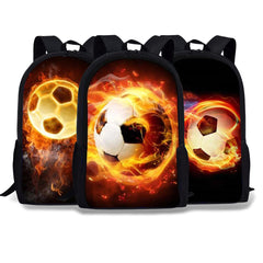 Customizable Backpack for Students - Colorful Football Series