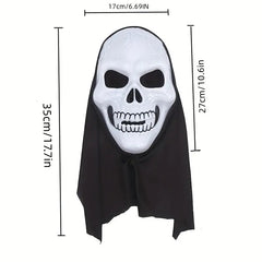 Skull Mask Gauze Hood for Masquerade Party Props