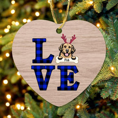 Personalized Xmas Pet Ornament - Christmas Gift For Dog/Cat Lover