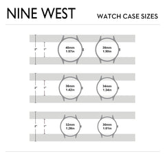 Nine West Women's Crystal Accented Bracelet Watch