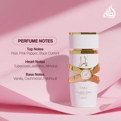 Lattafa Yara – Floral, Gourmand, Fruity, Musky – Pure Concentrated Perfume Oil Long-Lasting Fragrance for Women, 0.67 Ounce / 20 ml